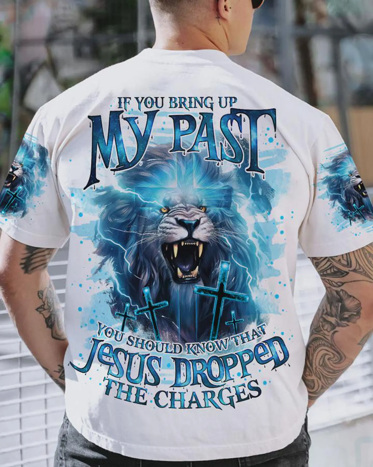 Jesus Christian Bless by All Over Printed T-shirt 4