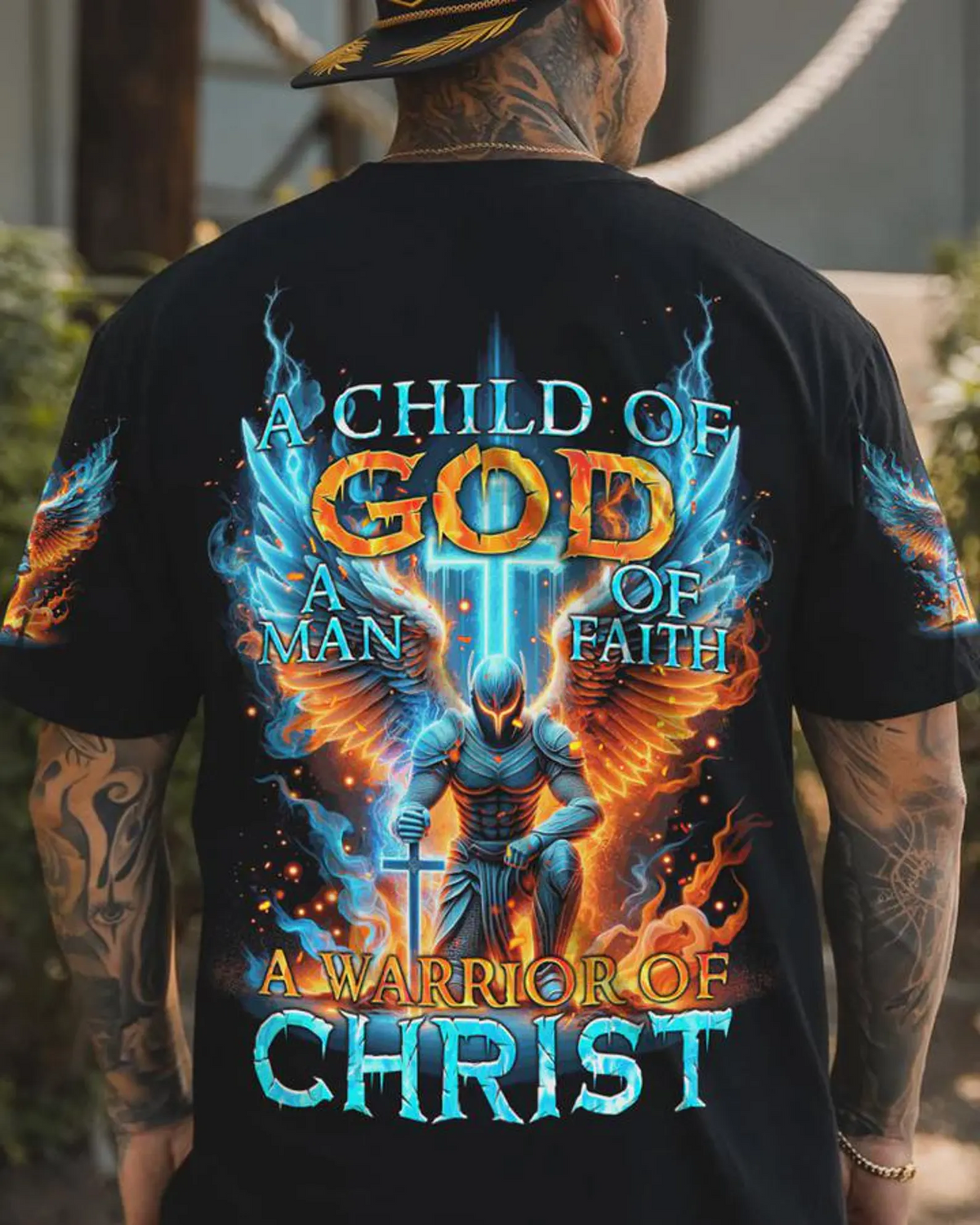 Jesus Christian Bless by All Over Printed T-shirt 6