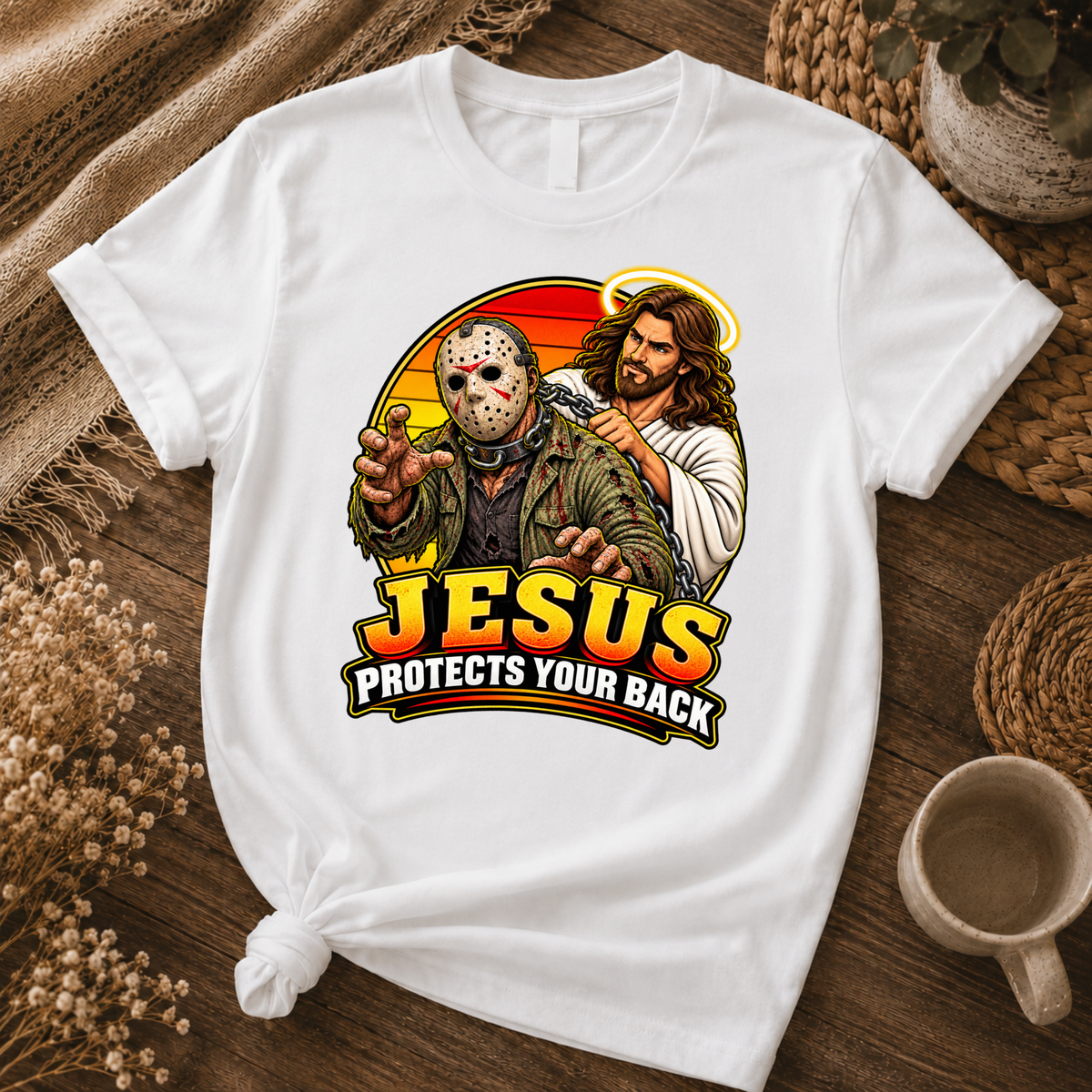 Jesus vs Horror 15 – Unisex Tshirt / Hoodie / Sweatshirt