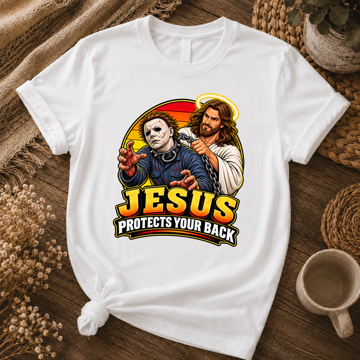 Jesus vs Horror 1 – Unisex Tshirt / Hoodie / Sweatshirt