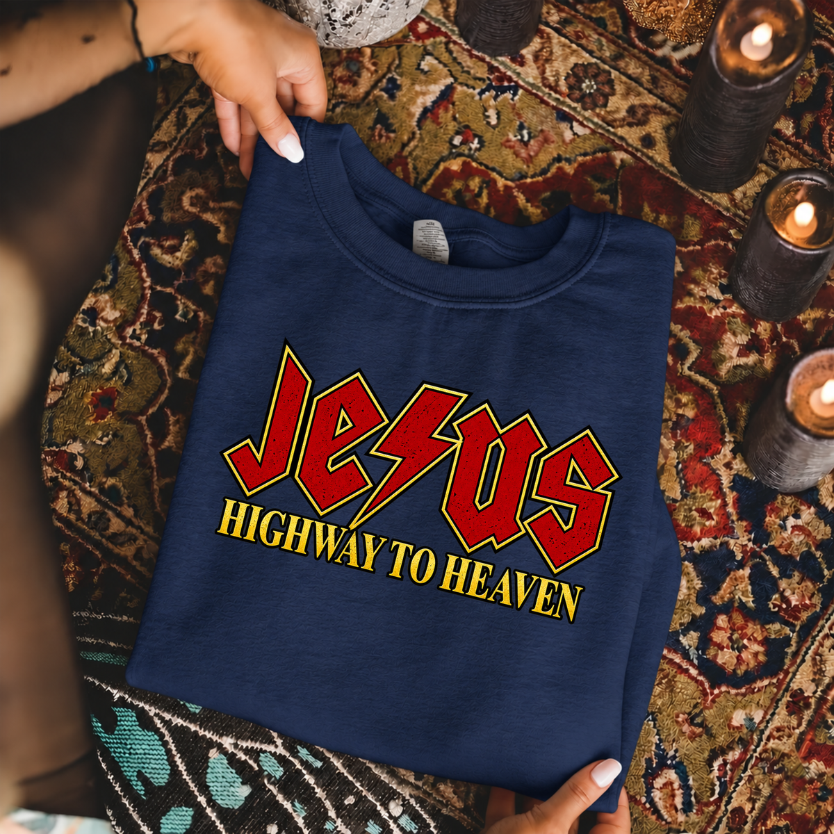 Jesus Highway To Heaven – Unisex Tshirt / Hoodie / Sweatshirt