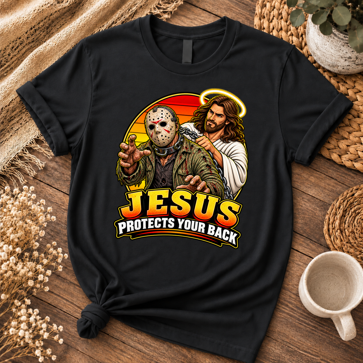 Jesus vs Horror 15 – Unisex Tshirt / Hoodie / Sweatshirt