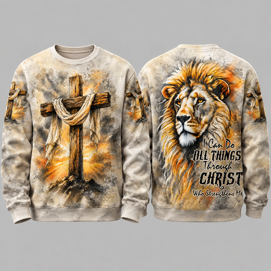 Jesus Christian I can do all thing All Over Printed T-shirt 1