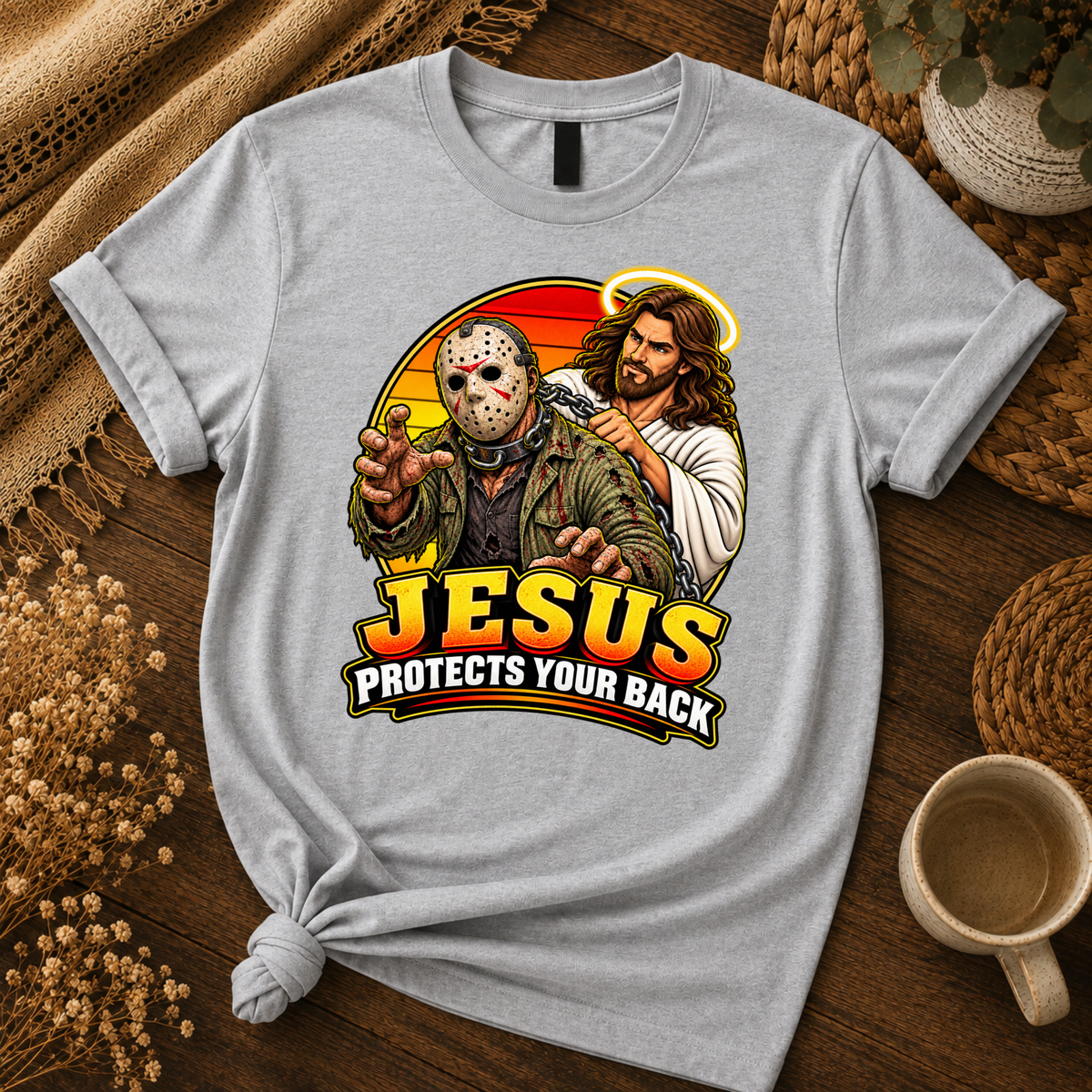 Jesus vs Horror 15 – Unisex Tshirt / Hoodie / Sweatshirt