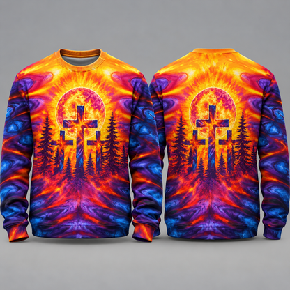 Jesus Christian Rainbow All Over Printed T-shirt 2