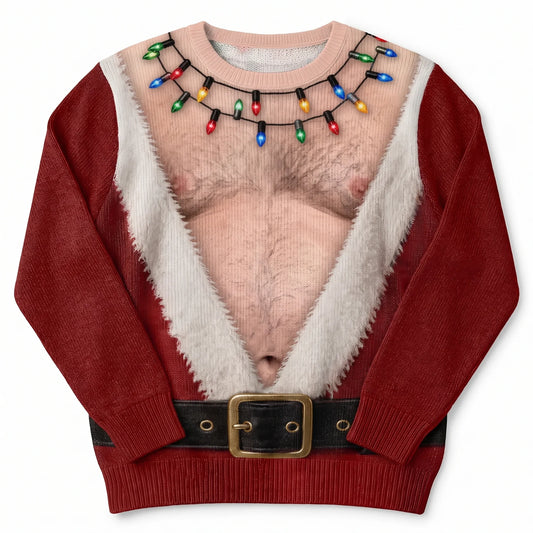 Custom Funny Santa Sweater- Personalized Birthday Gifts For Husband, Son, Grandson, Brother, Grandpa, Dad, Yourself