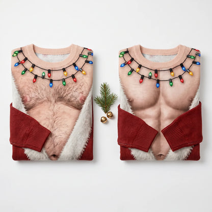 Custom Funny Santa Sweater- Personalized Birthday Gifts For Husband, Son, Grandson, Brother, Grandpa, Dad, Yourself