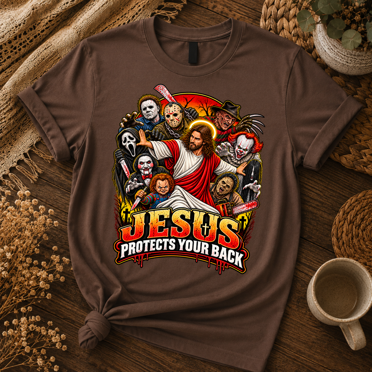 Jesus vs Horror 8 – Unisex Tshirt / Hoodie / Sweatshirt