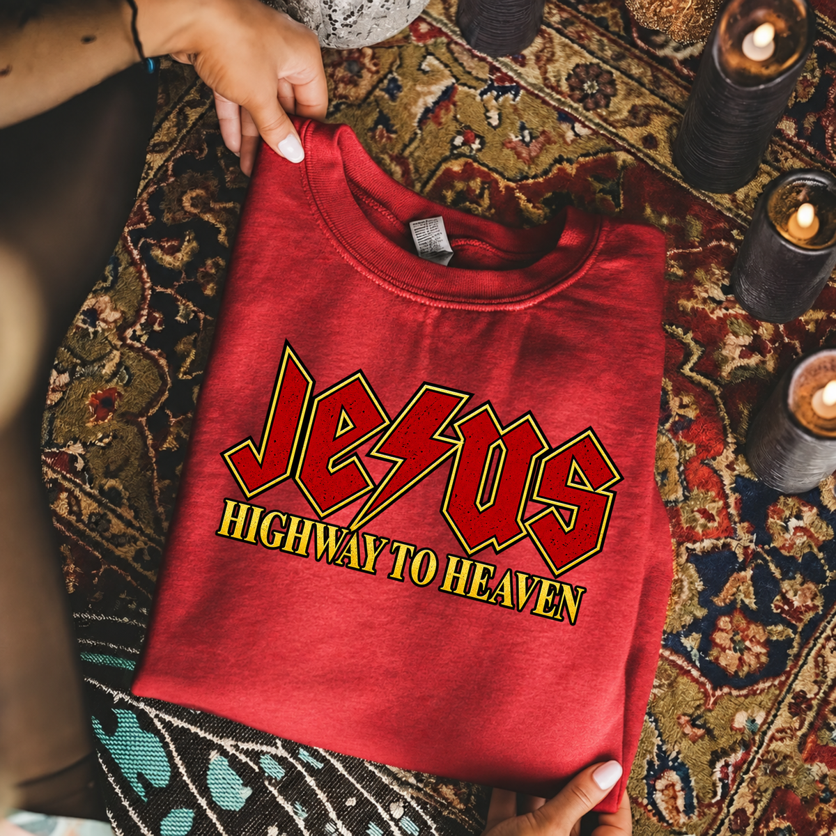 Jesus Highway To Heaven – Unisex Tshirt / Hoodie / Sweatshirt