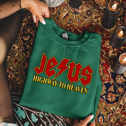 Jesus Highway To Heaven – Unisex Tshirt / Hoodie / Sweatshirt