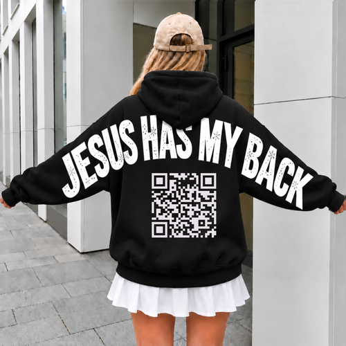 Jesus Has my Back Arm To arm Printed/ Hoodie / Sweatshirt