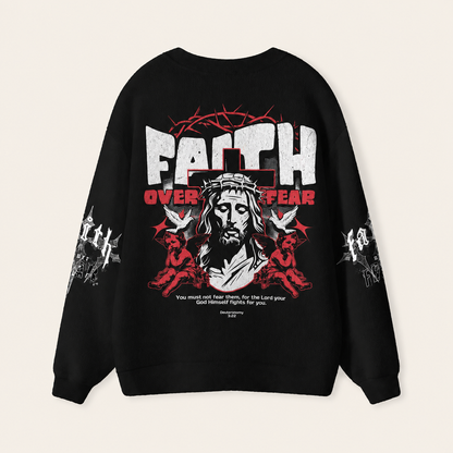 Faith Over Fear Christian Lightweight Cardigan