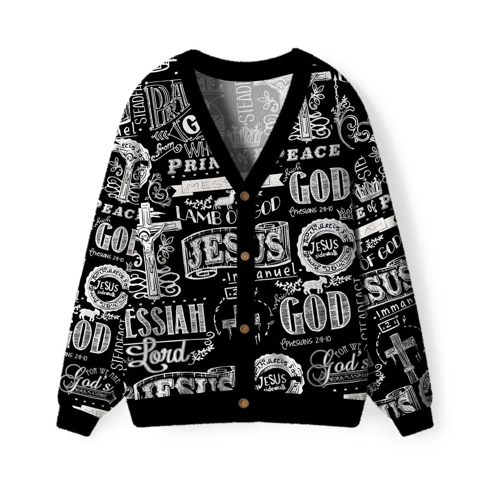 Jesus Saves Christian Lightweight Cardigan