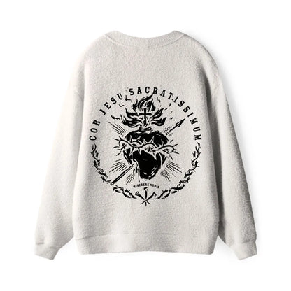 The Most Merciful Heart Of Jesus Christian Lightweight Cardigan