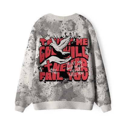 Trust Me God Will Never Fall You Christian Lightweight Cardigan