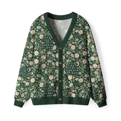 But Seek First His Kingdom Christian Lightweight Cardigan