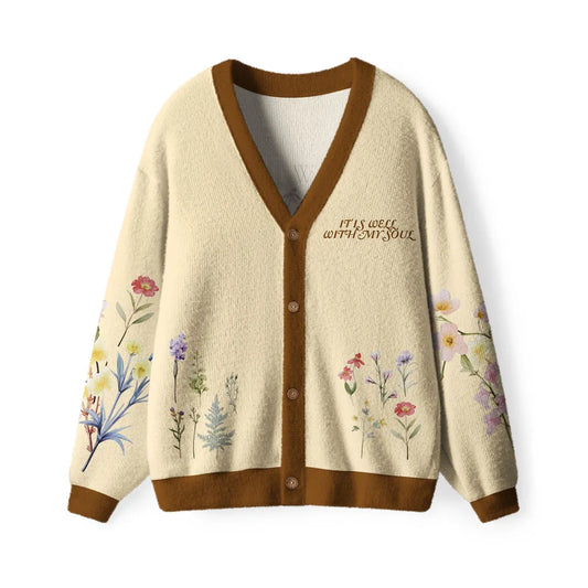 It's Well With My Soul Christian Lightweight Cardigan