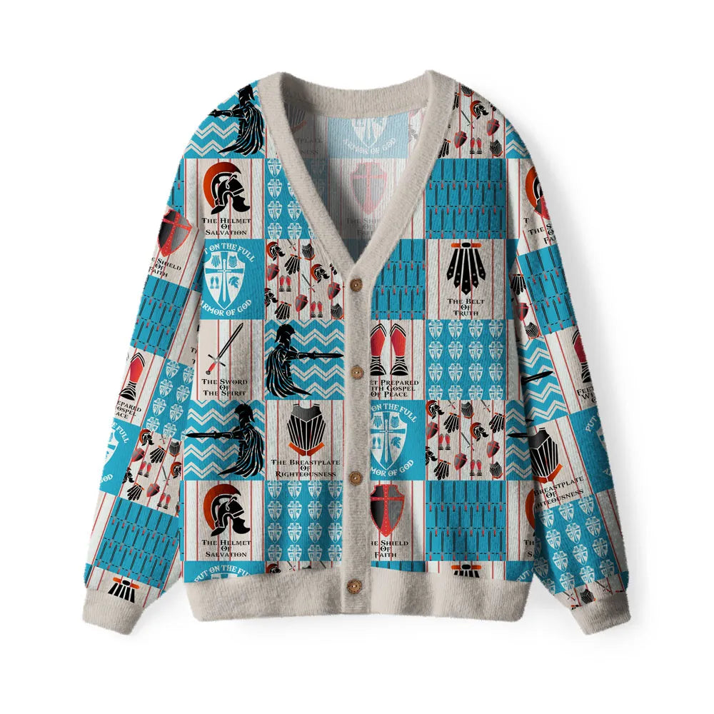 Armor Of God Christian Lightweight Cardigan