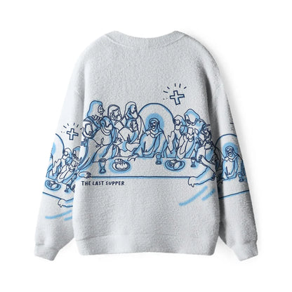 The Last Supper Christian Lightweight Cardigan