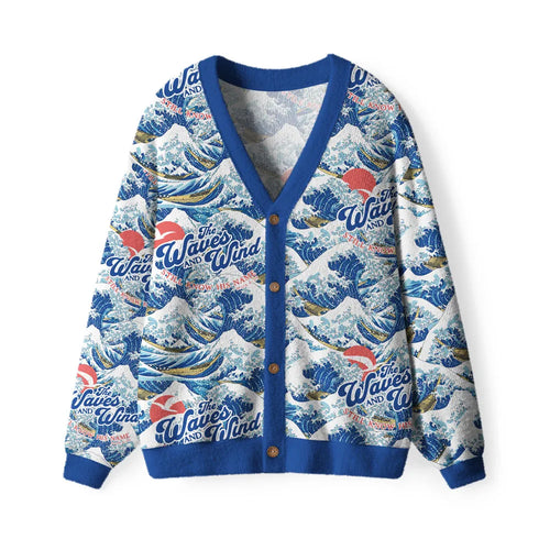 God Made The Waves And Wind Calm Down Christian Lightweight Cardigan