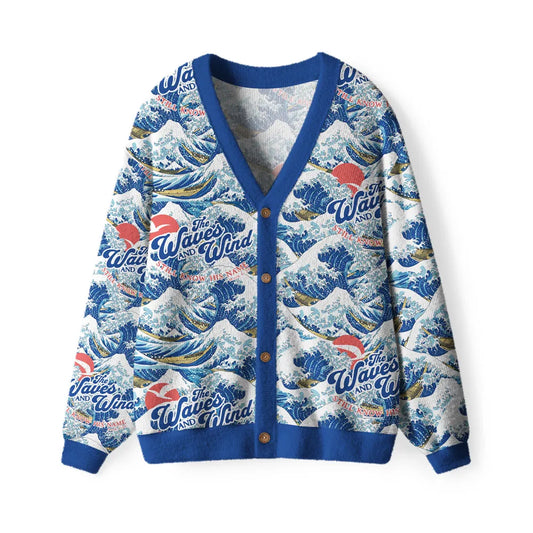God Made The Waves And Wind Calm Down Christian Lightweight Cardigan