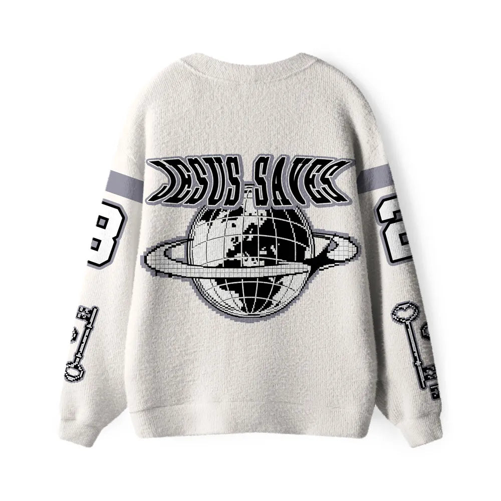 Jesus Saves  Christian Lightweight Cardigan