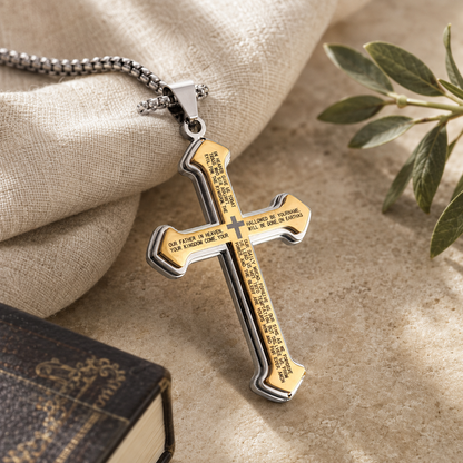 Scripture Cross Necklace: His Word for Daily Wear