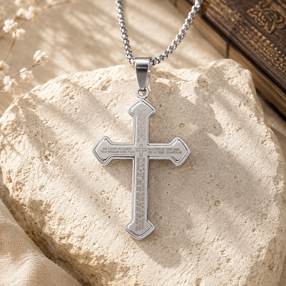 Scripture Cross Necklace: His Word for Daily Wear