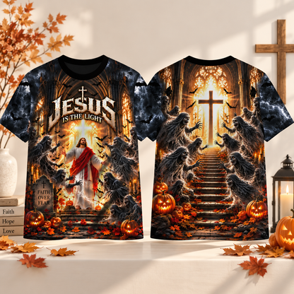 Jesus Halloween Faith Over Fear All Over Printed T-shirt