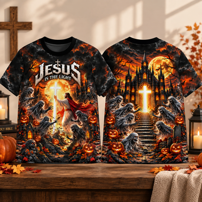 Jesus Halloween Faith Over Fear All Over Printed T-shirt