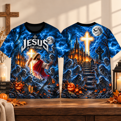 Jesus Halloween Faith Over Fear All Over Printed T-shirt