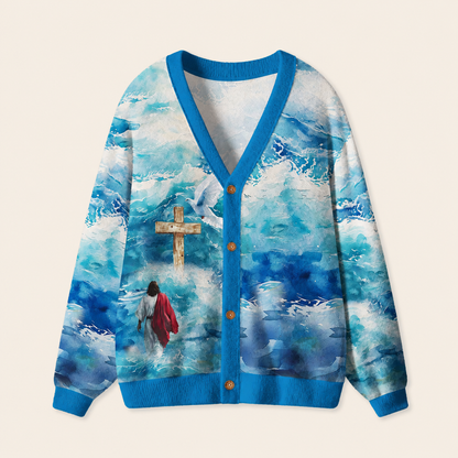 Jesus Lead Us Christian Lightweight Cardigan