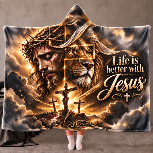 Jesus Christian Hoodie blanket 18