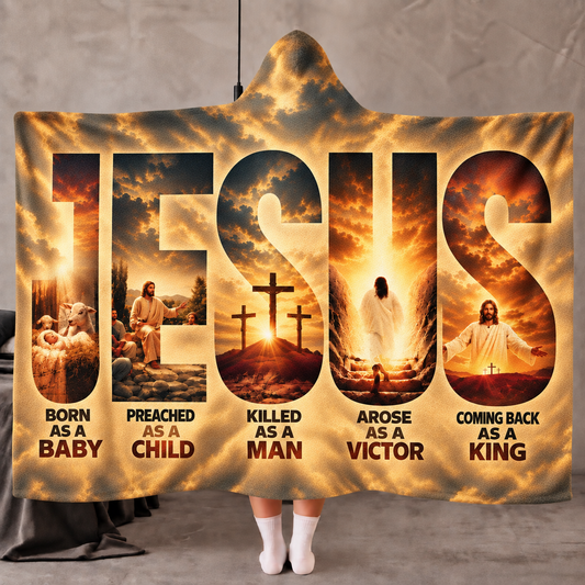 Jesus Christian Hoodie blanket 2