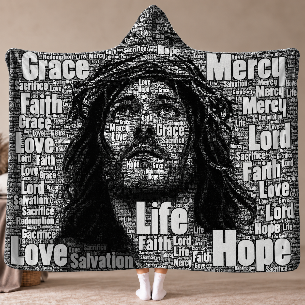 Jesus Christian Hoodie blanket 21
