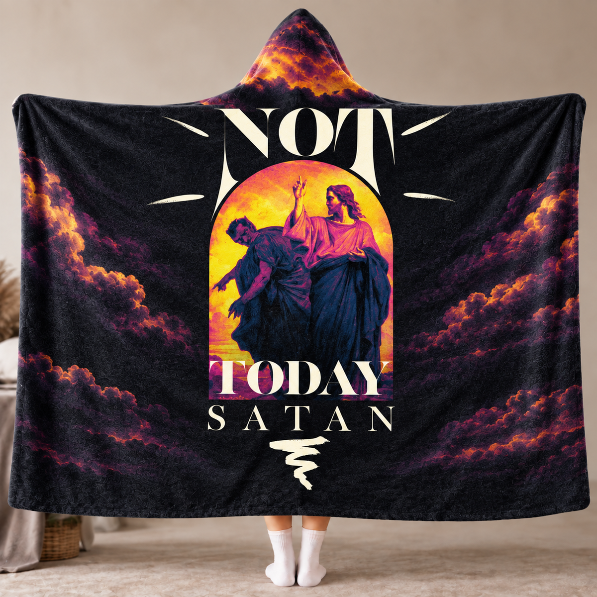 Jesus Christian Hoodie blanket 24