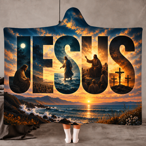 Jesus Christian Hoodie blanket 4
