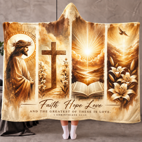 Jesus Christian Hoodie blanket 5