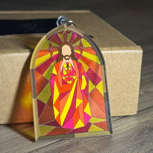The Light Collection – Holy Family Stained Glass Keychains