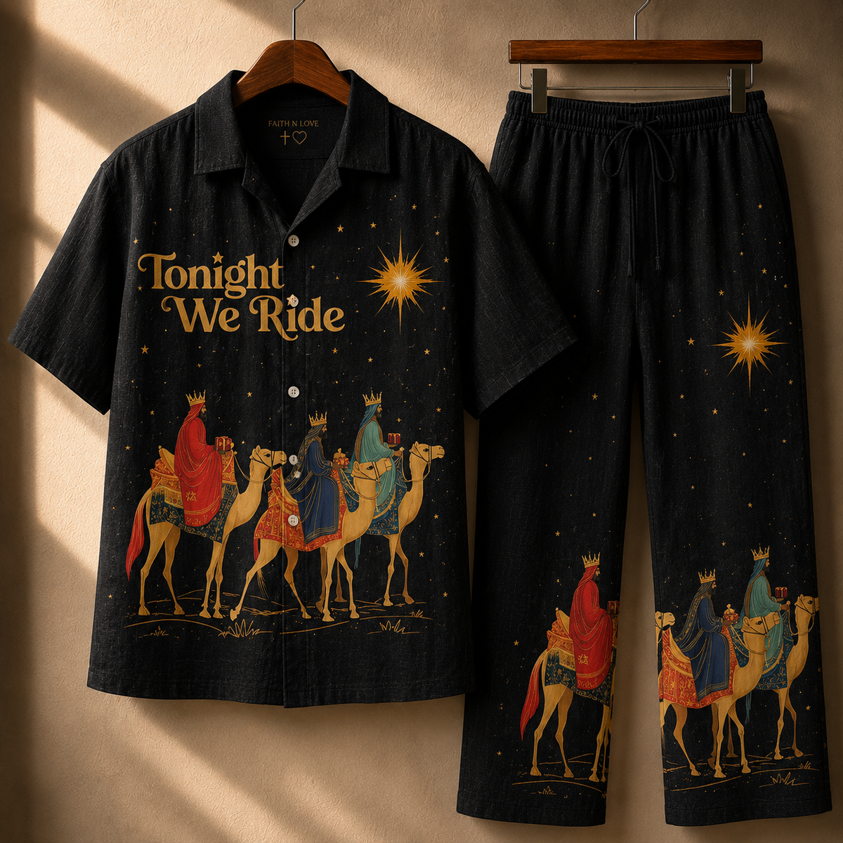 Tonight we ride Line Unisex Shirt N Pant Set