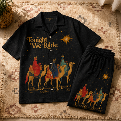 Tonight we ride Line Unisex Shirt N Pant Set