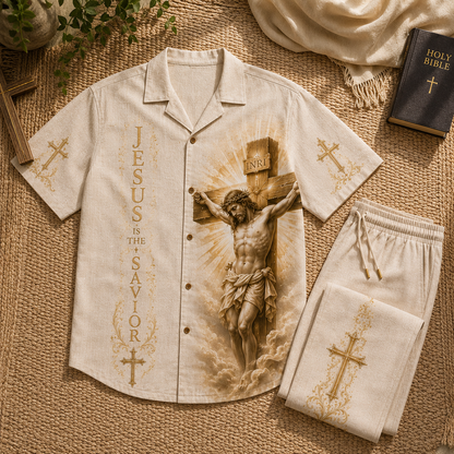 God Is The Savior Line Unisex Shirt N Pant Set