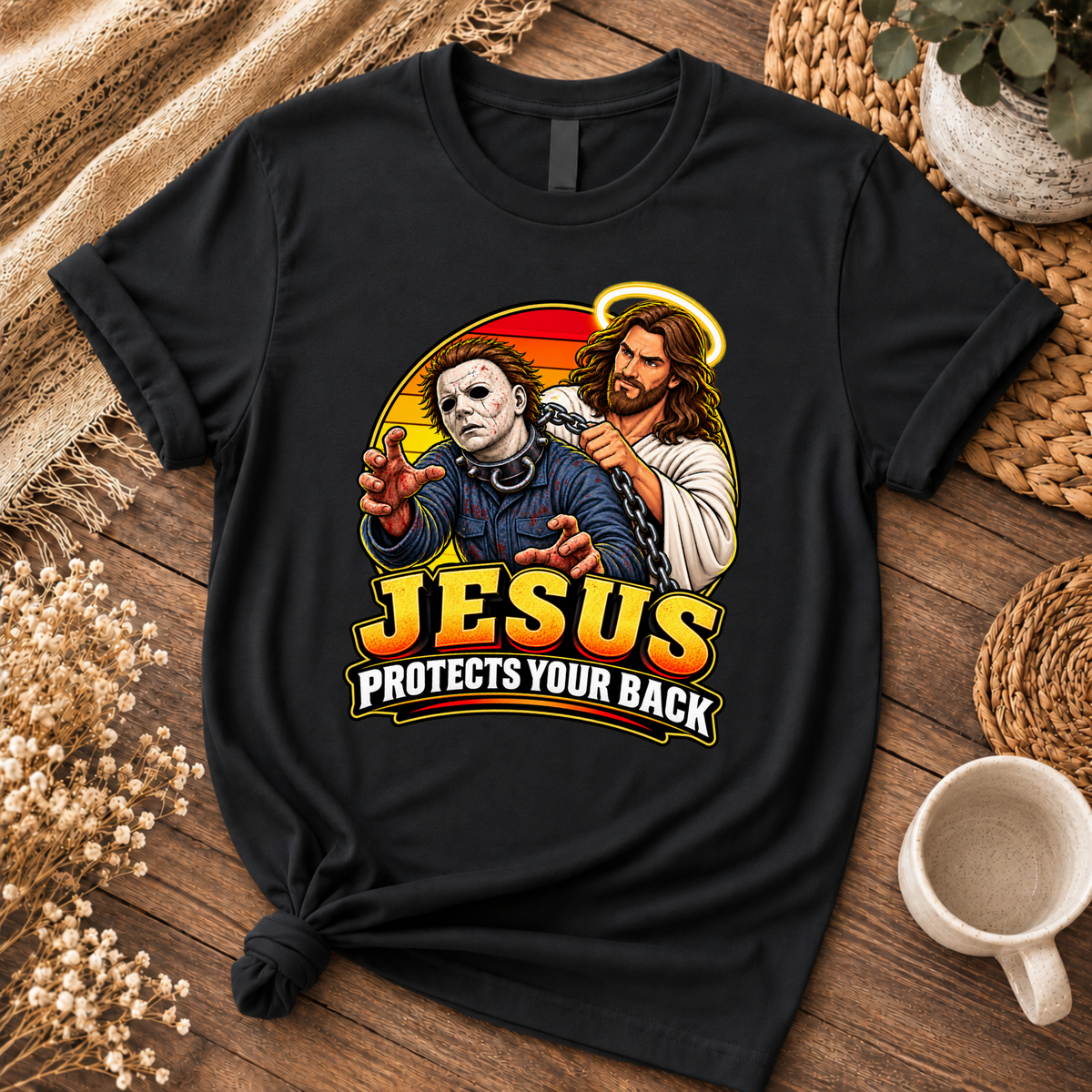 Jesus vs Horror 1 – Unisex Tshirt / Hoodie / Sweatshirt