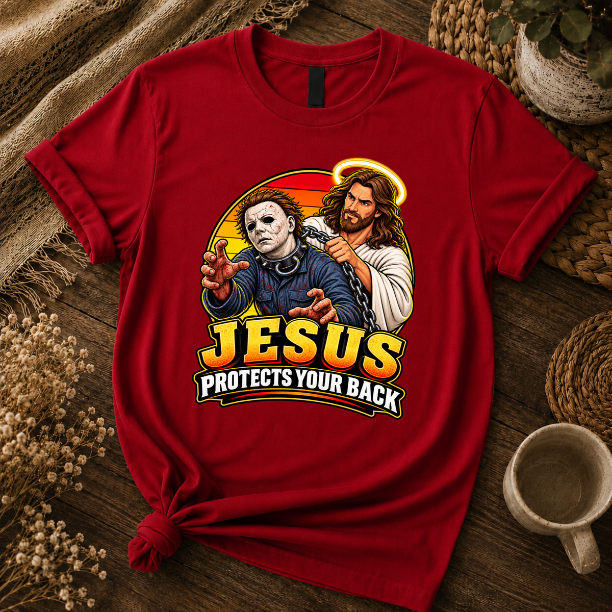 Jesus vs Horror 1 – Unisex Tshirt / Hoodie / Sweatshirt