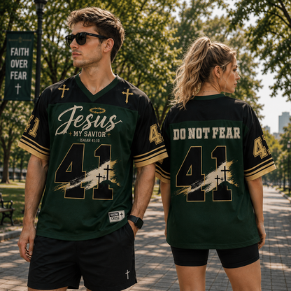 Jesus My Savior Christian Unisex Mesh Jersey