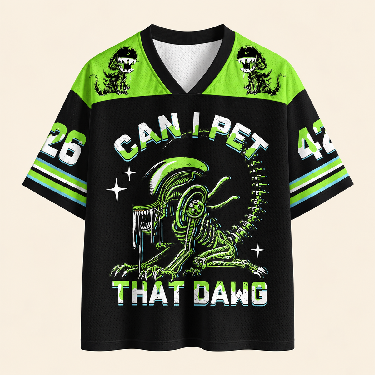 Horror Halloween Unisex Mesh Jersey 3
