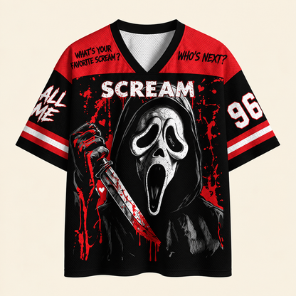 Horror Halloween Unisex Mesh Jersey 4