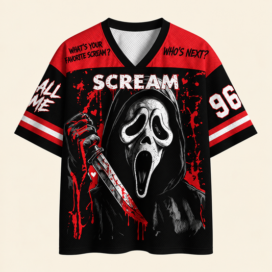 Horror Halloween Unisex Mesh Jersey 4