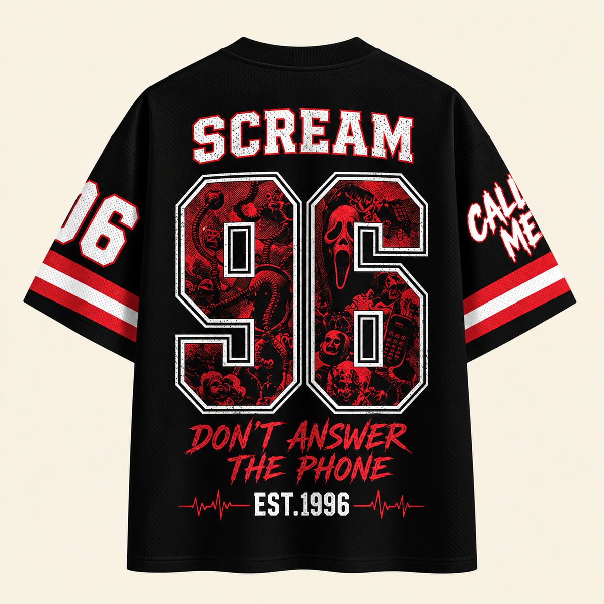 Horror Halloween Unisex Mesh Jersey 4