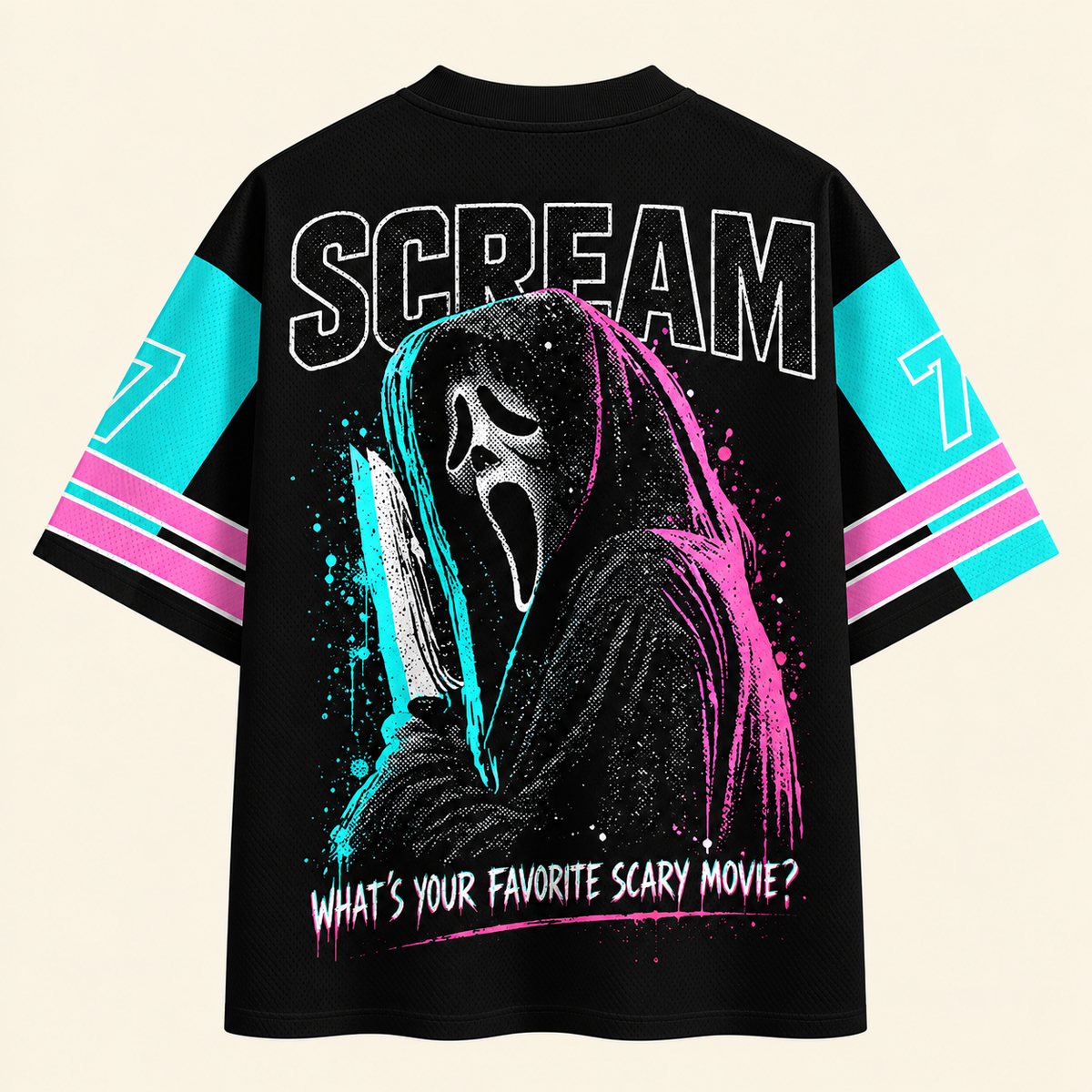 Horror Halloween Unisex Mesh Jersey 5